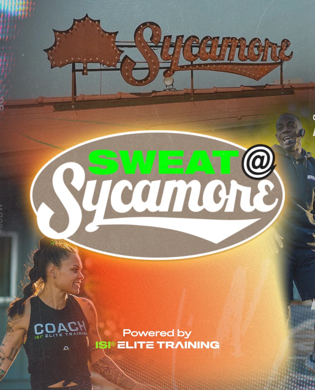 Sweat at Sycamore outdoor fitness promotion