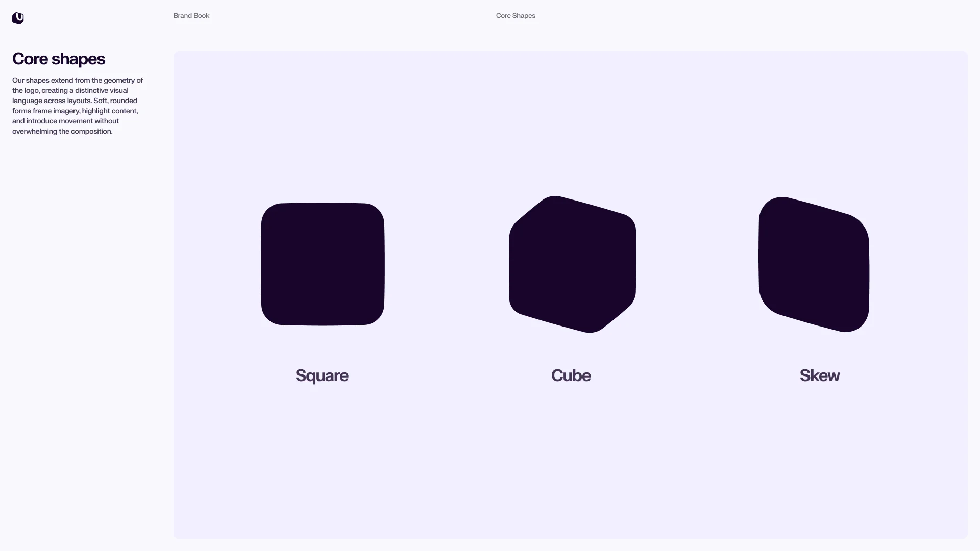 Uscreen core shapes brand guide